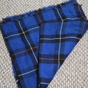 Prince & Fox Royal Blue and Black Checkered Scarf